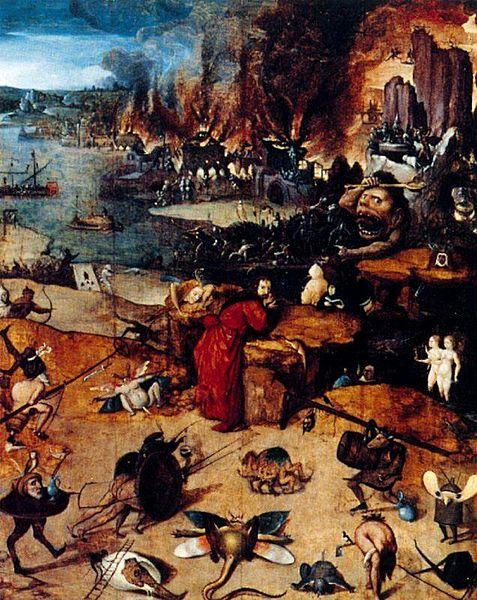 BOSCH, Hieronymus The Temptation of Saint Anthony Norge oil painting art
